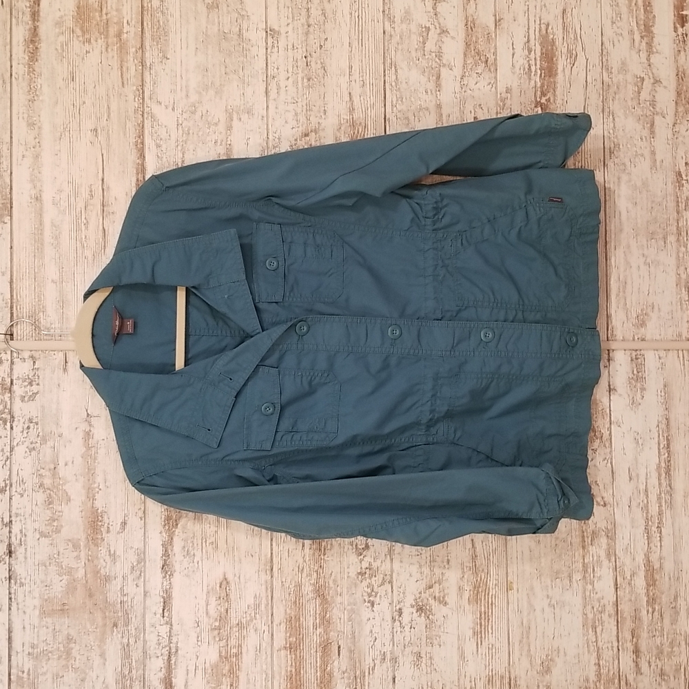 Teal Button Up Jacket - image 1